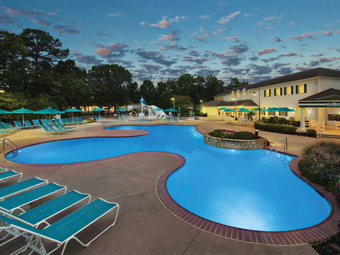 Outdoor Resort Center Pool